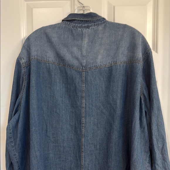 ARULA Classic Blue Denim Shirt, 3X - Picture 10 of 12